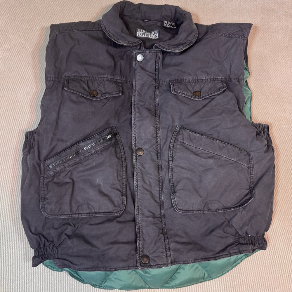 Vintage Siberian Expedition Insulated 80/20 Down Vest Men’s M Outdoor Workwear